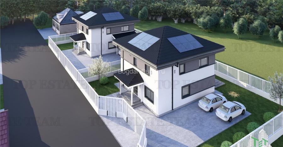 Vila de lux, independenta energetic, 255mp, 650mp teren, lan