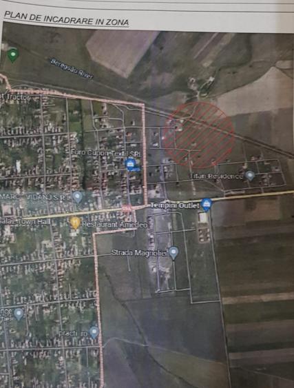 Sacalaz, teren intravilan cu utilitati, 554 mp - 1