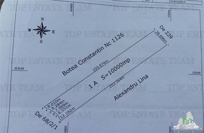 SUPER-PRET Teren 1ha intravilan intre A0, padure si raul Sabar - 5