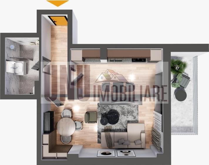 Apartament 1 cameră,55 mp,Niclona,bloc nou - 2