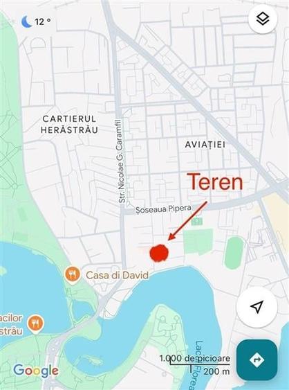 Vanzare teren Aviatiei, zona Caramfil, 2165 mp, pretabil proiect imobiliar - 1