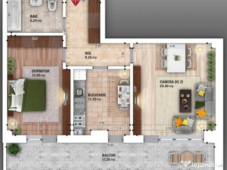 2cam.dec./13min -pe jos Metrou N.Grigorescu,sector 3 - 2