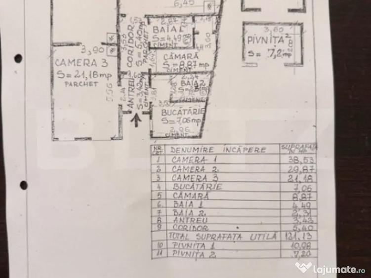 EXCLUSIV BLITZ : Apartament 3 Camere, 121 mp, etaj 1, ULTRA - 1