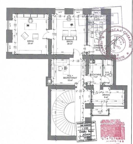4 camere Ultracentral  - Piața Unirii, ideal birouri, parcare in curte - 23