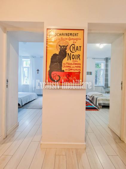 Apartament cu 3 camere semidecomandat, mobilat în Central