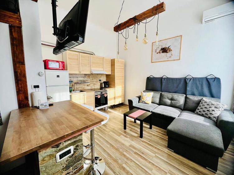 Apartament cu 2 camere semidecomandat, mobilat în Brașovul Vechi