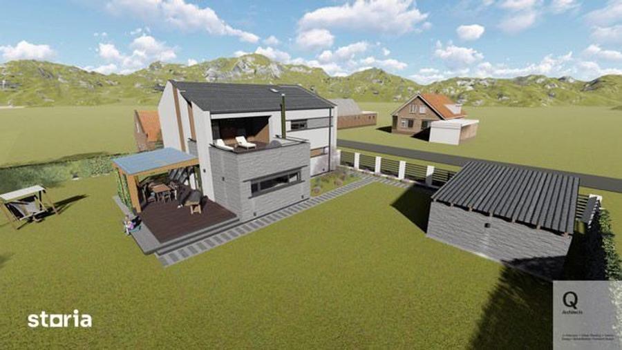 Casă cu 5 camere cu Teren 2135 Mp în Buteni