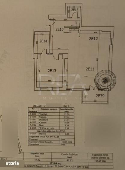 Apartament cu 3 camere semidecomandat în Dămăroaia