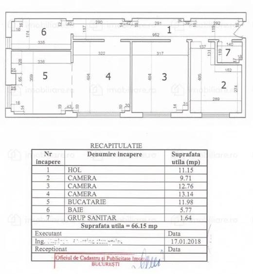 Apartament cu 3 camere semidecomandat, mobilat în 1 Mai
