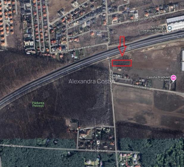 Teren de 1621 mp aproape de A0 Ideal locuinta sau constr