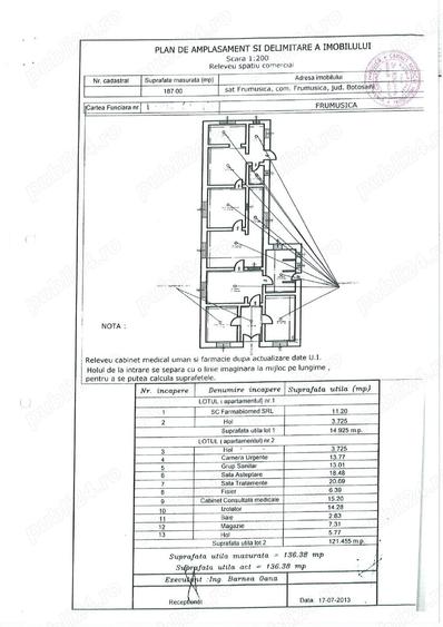 Vand cabinet medical, cabinet medical si locuinta sau locuinta in Frumusica, jud. Botosani - 4