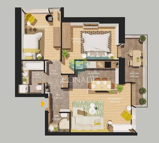 Apartament 3 Camere | Cotroceni | Panduri | 13 Septembrie - 13