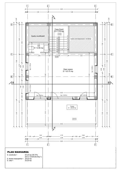 VILA REPREZENTATIVA 2025  P+1+M  283 MP MOGOSOAIA STRADA  ARMENEASCA COMISION 0% - 4