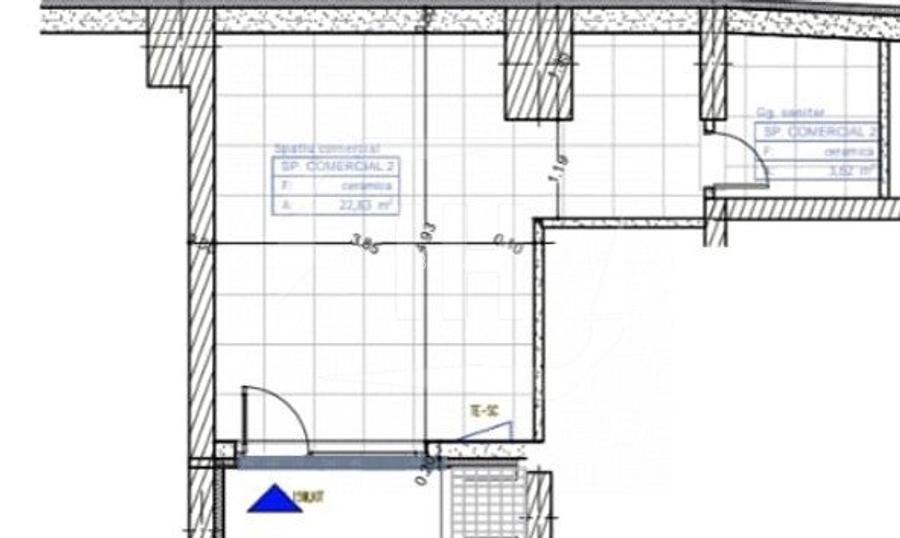 Spatiu comercial, 1 incapere, tavan de 4m, Marasti Spatiu comercial, 1 incapere, tavan de 4m, Marasti