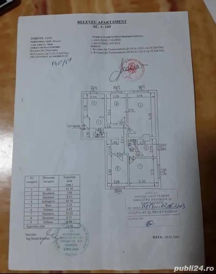 Apartament cu 4 camere decomandat în Central