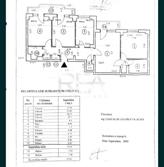 Apartament cu 4 camere decomandat, mobilat în Rahova