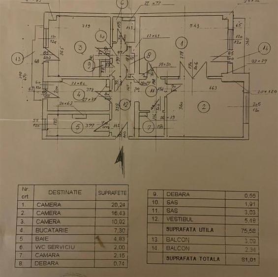 Vanzare apartament 3 camere, Piata Unirii, blocul Horoscop, vedere panoramica - 20