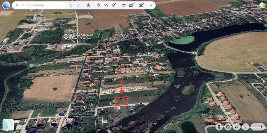 Teren intravilan 540mp Balotesti Lac - 3