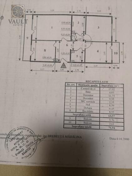 Apartament  3 camere -72mp/1985- Basarabia - 17