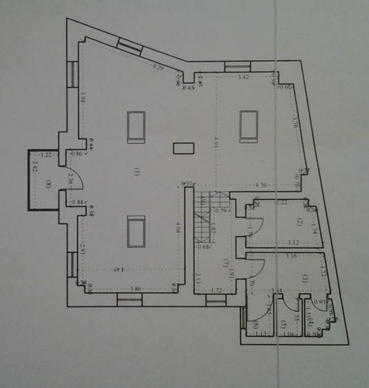 Zona Eminescu Dacia S+P+1+M  290 mp utili zona de birouri - 25