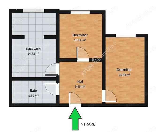 Apartament cu 2 camere si loc parcare in zona Selimbar din Sibiu - 2
