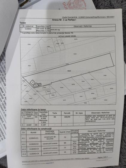 Teren de vanzare in Mamaia sat str M 17 nr 80.Loturi intre 380 -5000 m - 4