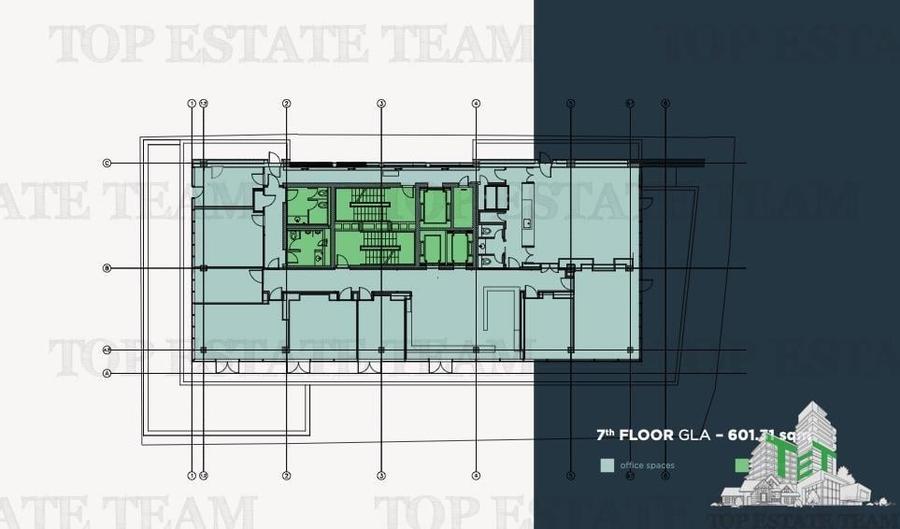 Spatiu de Birouri de 739 mp in Zona Dorobanti Romana - 2
