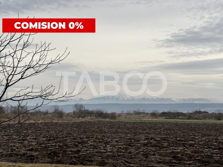 Teren 3750 mp deschidere 54 m de vanzare in Paltinis Sibiu - 1