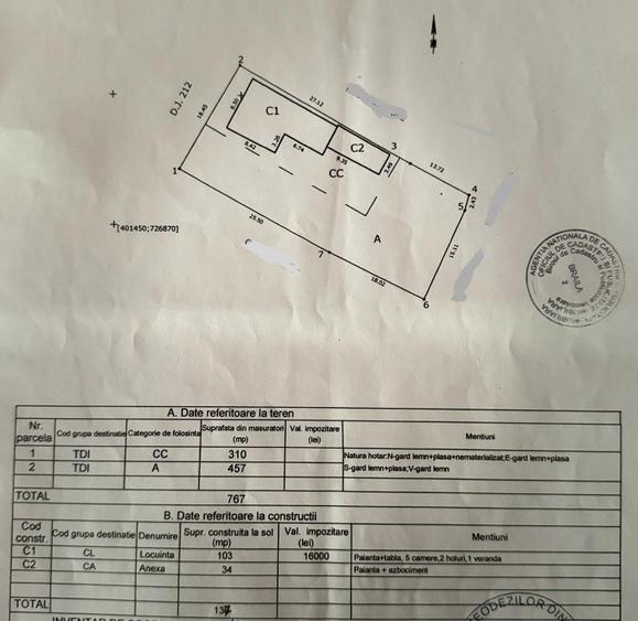TEREN PE COLT- STRADA PRINCIPALA 767 MP - CENTRAL GROPENI - 3