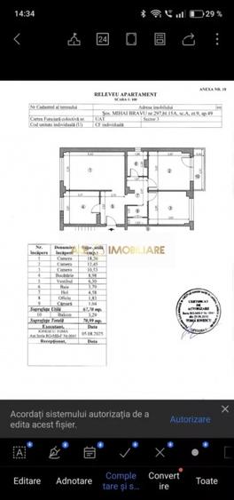 3 Camere | Dristor | Proximitate Metrou | Balcon |  Mobilat | 70mp - 9