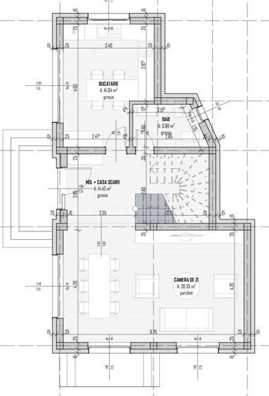 CASA INDIVIDUALA 4 CAM, SU 114 MP, TEREN 531 MP CHINTENI - 1