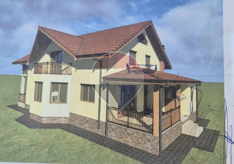Casă individuală cu 4 camere cu Teren 556 Mp în Rozavlea