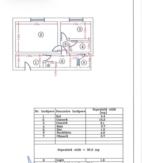Apartament 2 camere || Plopilor - 7