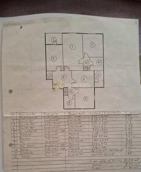 4 camere | 81 mp | Crancasi  | Etaj 6 | Bloc izolat - 1