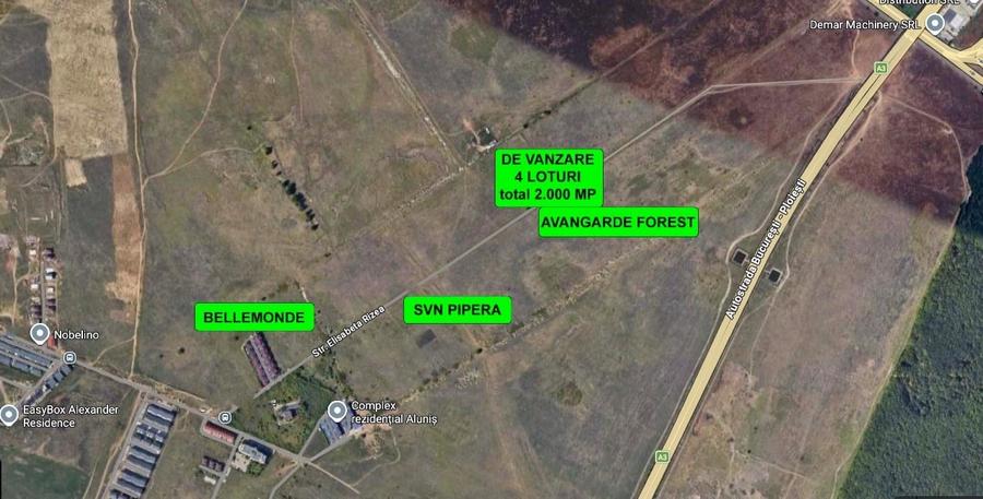 Teren Intravilan, Voluntari, Elisabeta Rizea, 2.000 mp, 4 loturi - 4