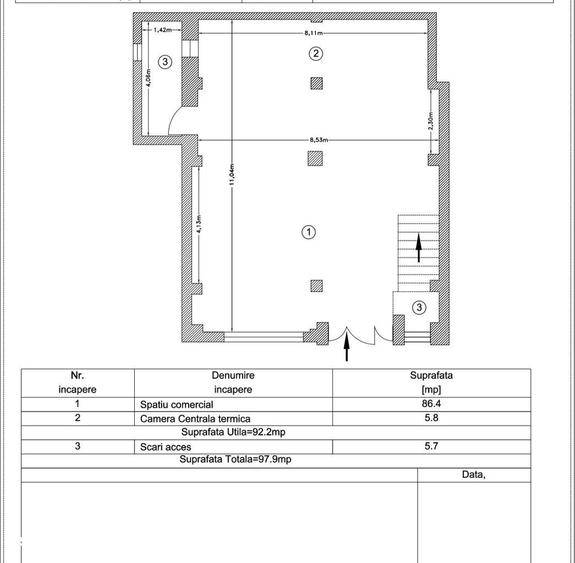 De inchiriat! Cladire P+etaj1,2 ,zona centrala - 4