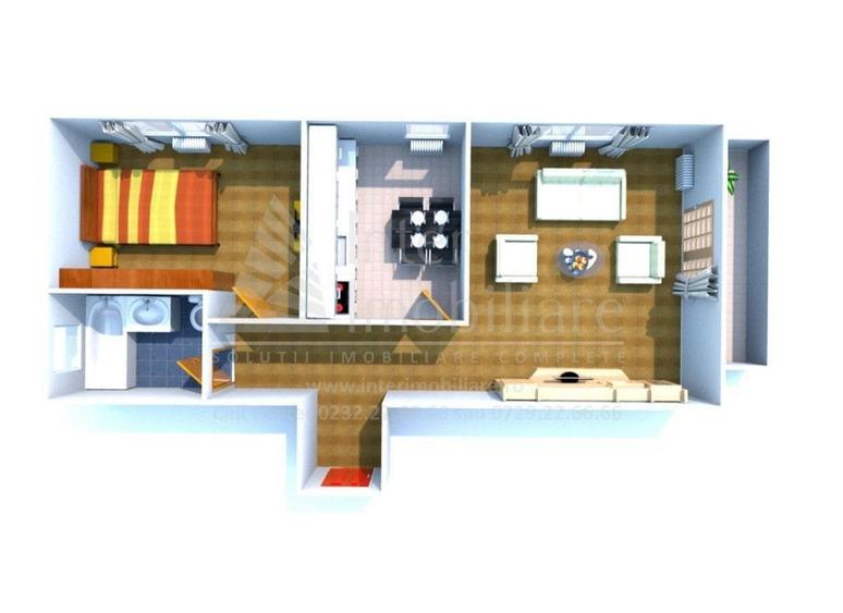 Apartament 2 camere Visani finalizat, 51 metri, etaj 1 Cod:157415 - 2