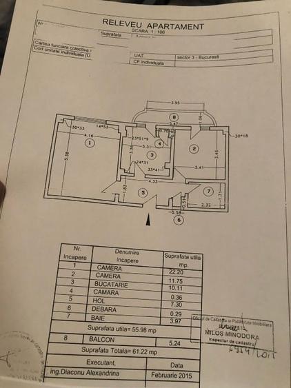 Vanzare Apartament 2 camere, Decomandat, Metrou 5 minute, Parc, Loc parcare ADP - 14