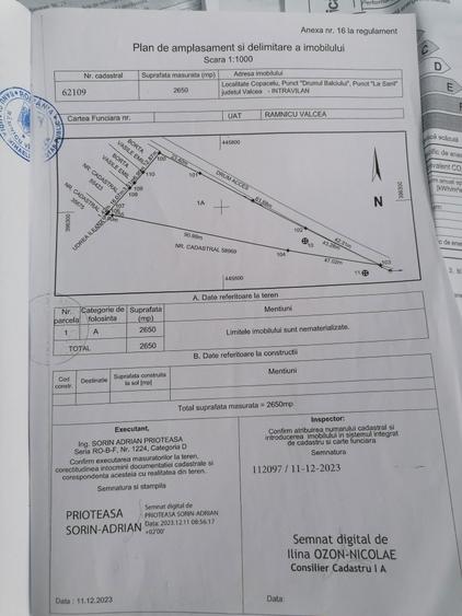 Teren Rm. Valcea - 2