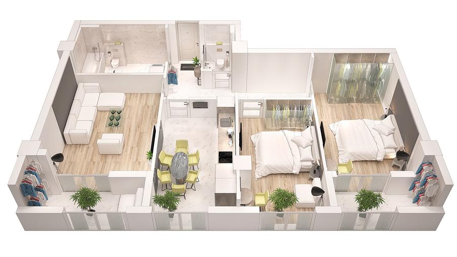 Apartament cu 3 camere Zona Frumoasa - 1