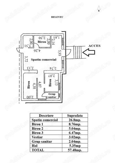 Spatiu de inchiriat in Galati, Zona Centrala, langa Consiliul Judetean - 2
