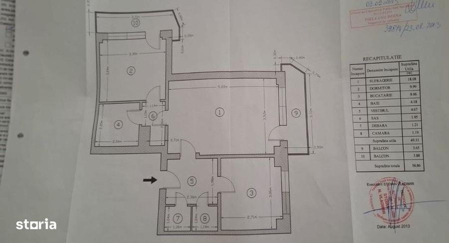 Apartament cu 2 camere în Moșilor