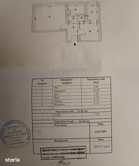 Garsonieră decomandată în Central