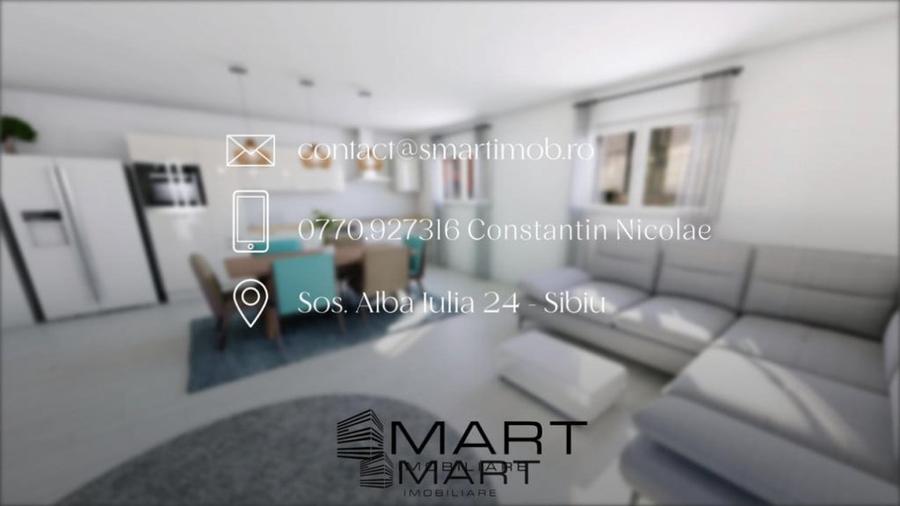 Apartament cu 3 camere semidecomandat în Central