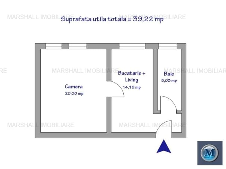 Apartament cu 2 camere decomandat, mobilat în Democrației