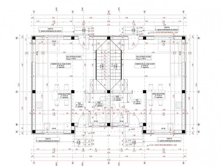 Duplex cu 3 camere cu Canalizare în Moșnița Nouă