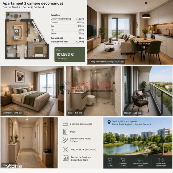 2 Camere Decomandat | Drumul Binelui Berceni - 2