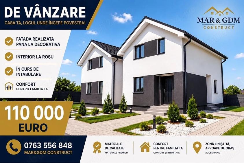 Casă cu Teren 270 Mp în Moșnița Nouă