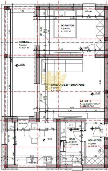 Apartament cu 2 camere decomandat în Bucovăț (Remetea Mare)
