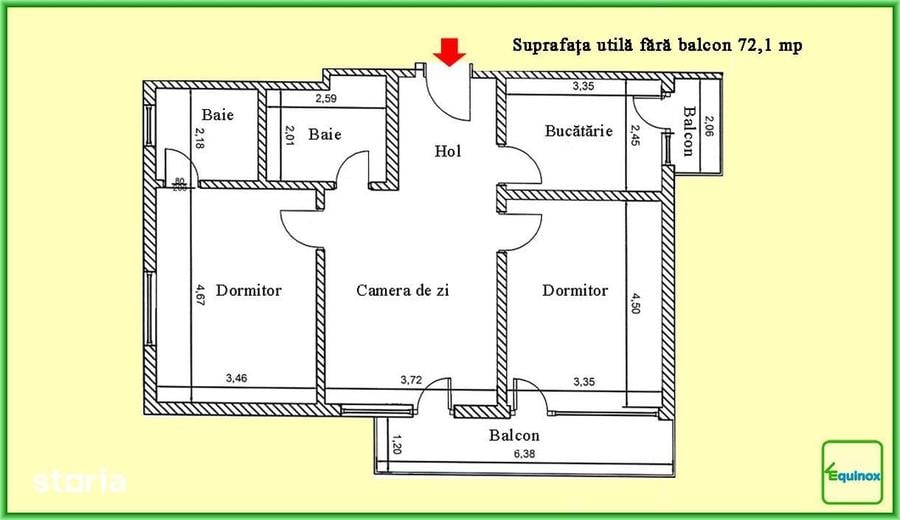 Apartament cu 3 camere în Blejoi